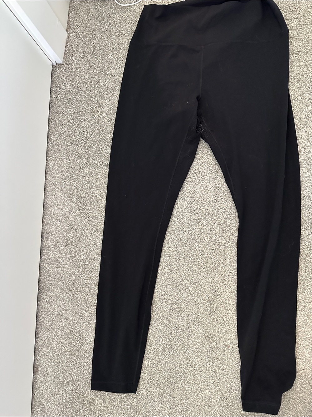 CRZ YOGA Black High-Waist Seamless Leggings